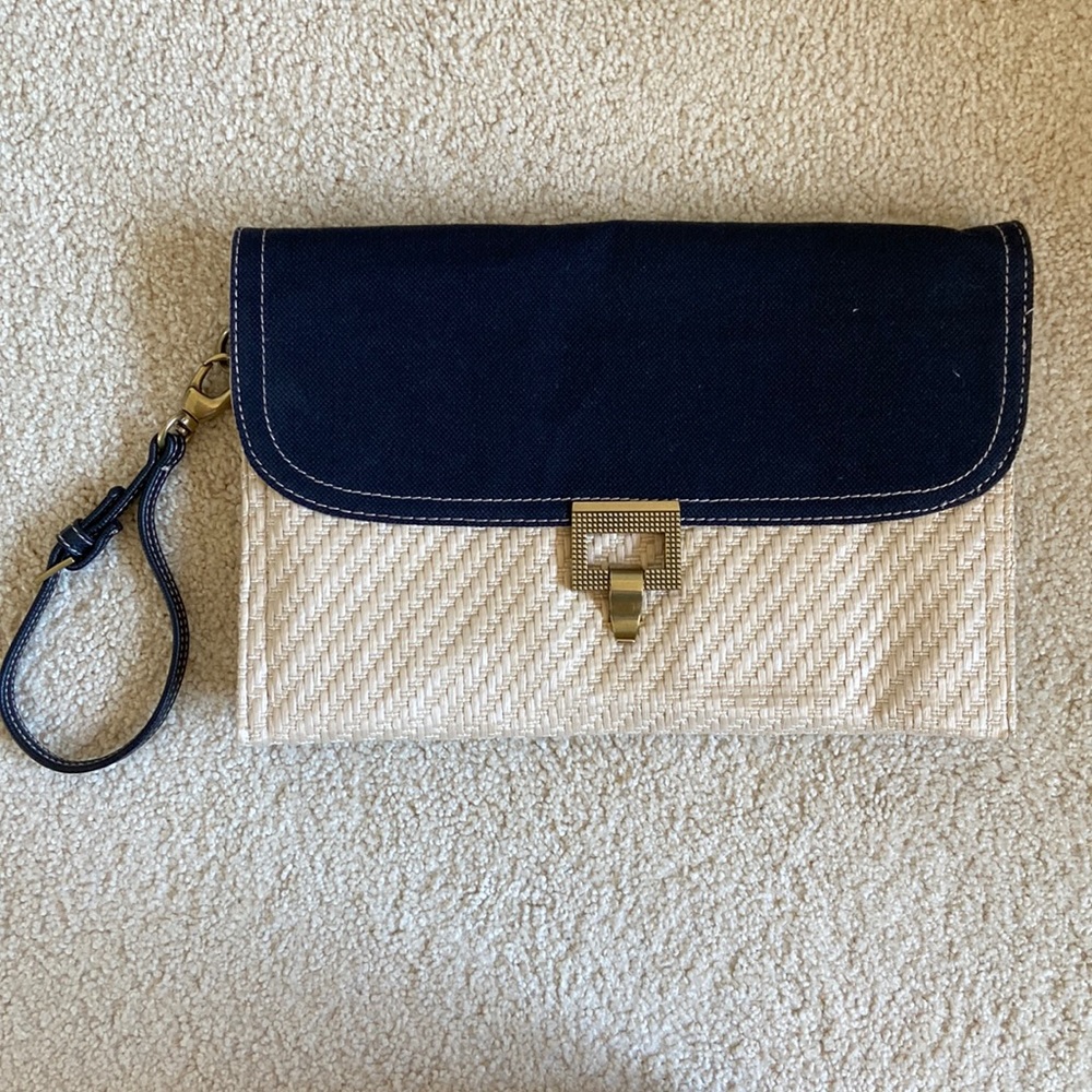 Jason Wu for Target straw and canvas clutch